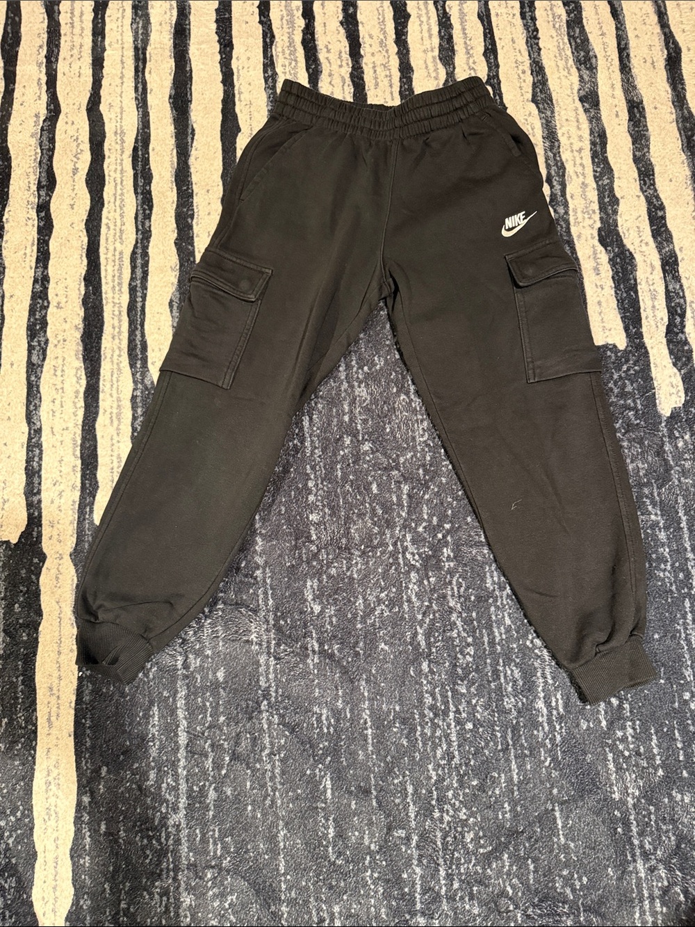 Nike Kids Black Cargo Jogger Sweatpants